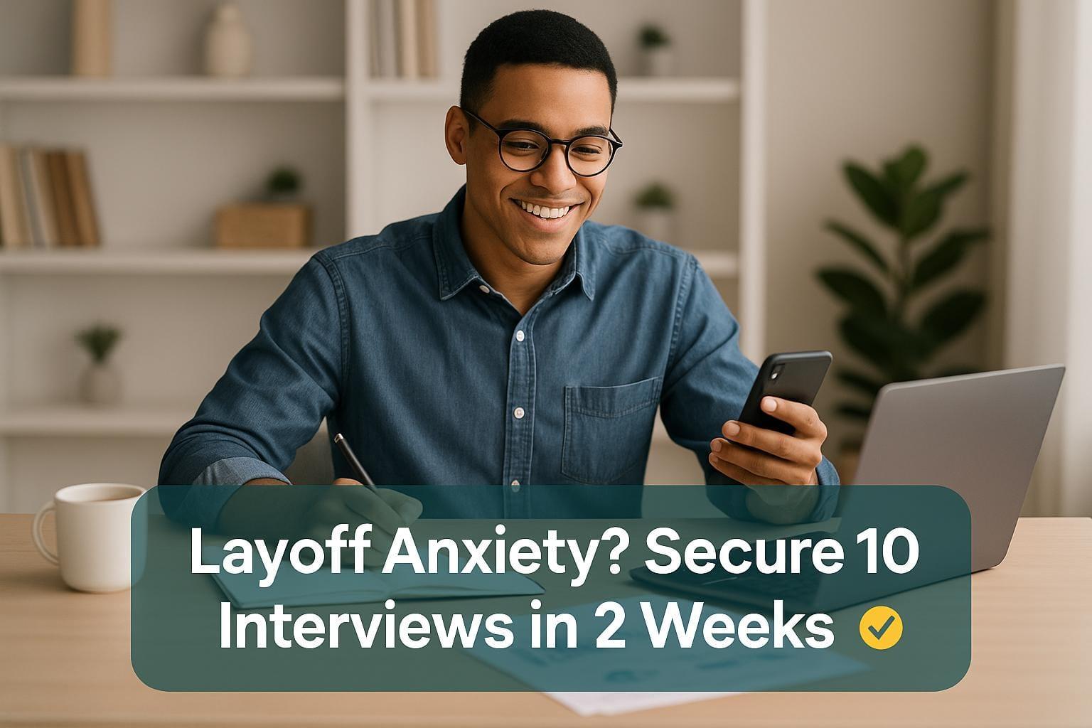 Preview for Layoff Anxiety? Secure 10 Interviews in 2 Weeks