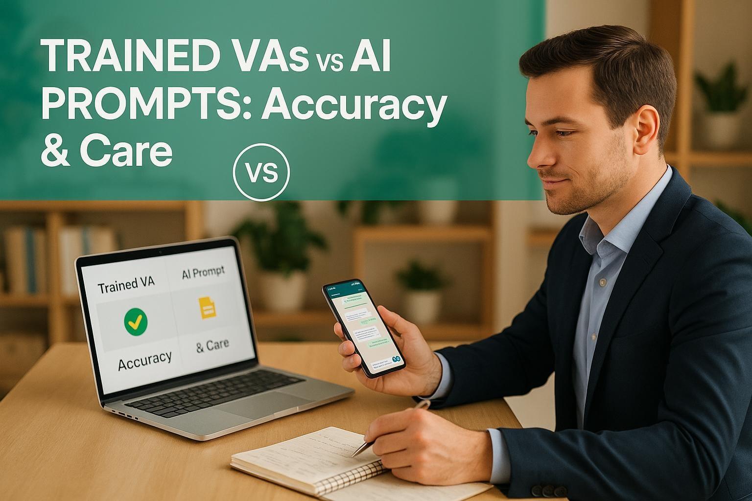 Preview for Trained VAs vs AI Prompts: Accuracy & Care