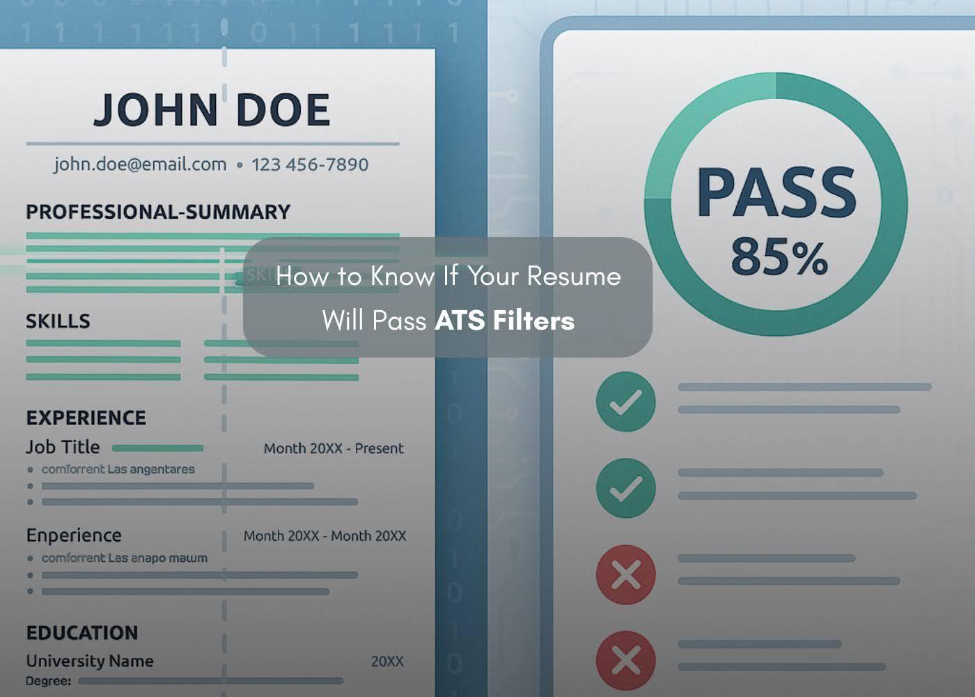 Preview for How to Know If Your Resume Will Pass ATS Filters