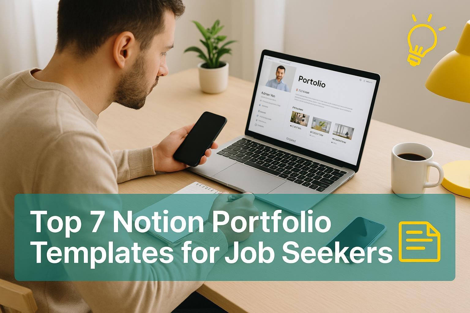 Preview for Top 7 Notion Portfolio Templates for Job Seekers