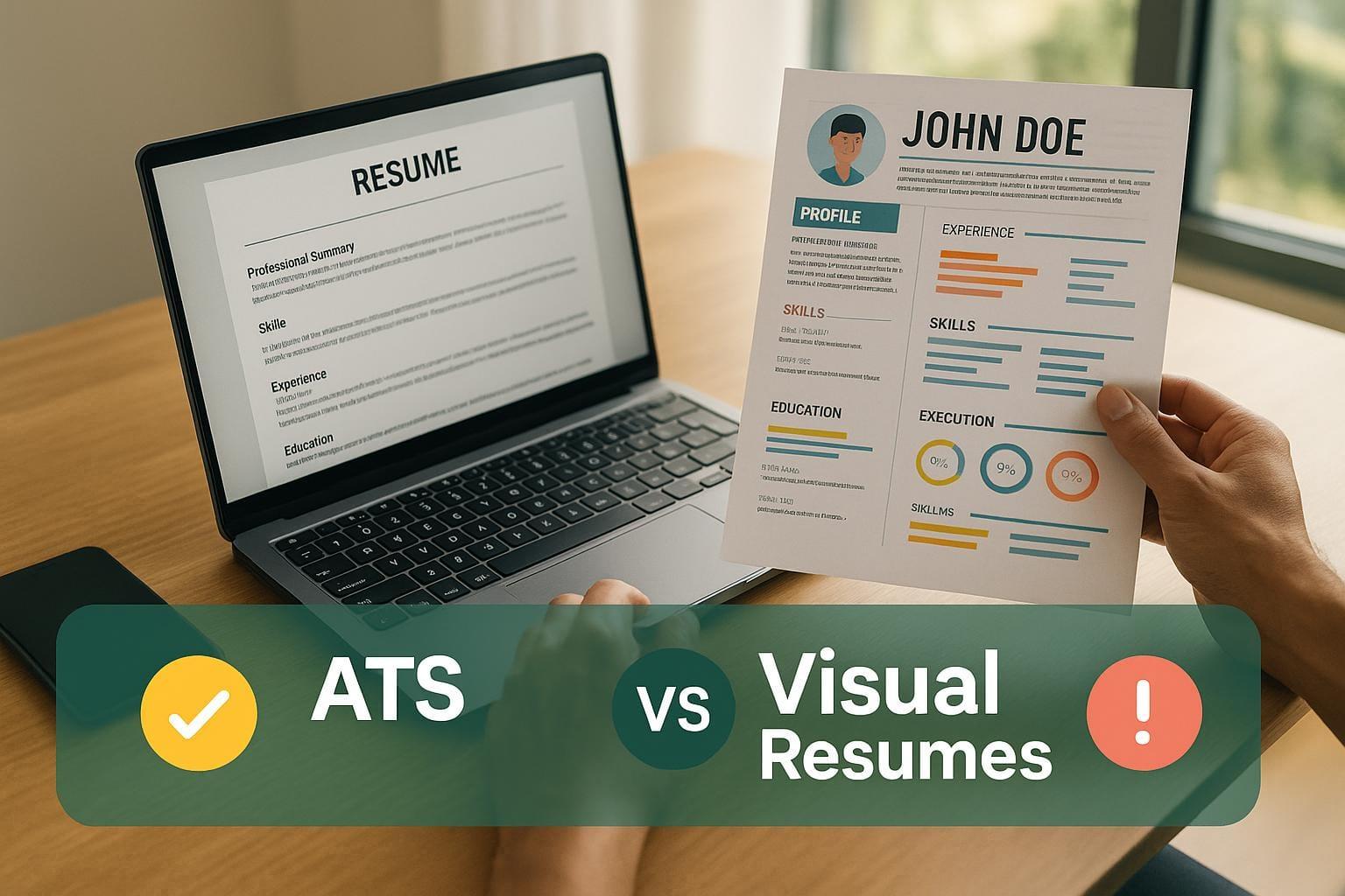 Preview for ATS vs. Visual Resumes: Common Design Errors