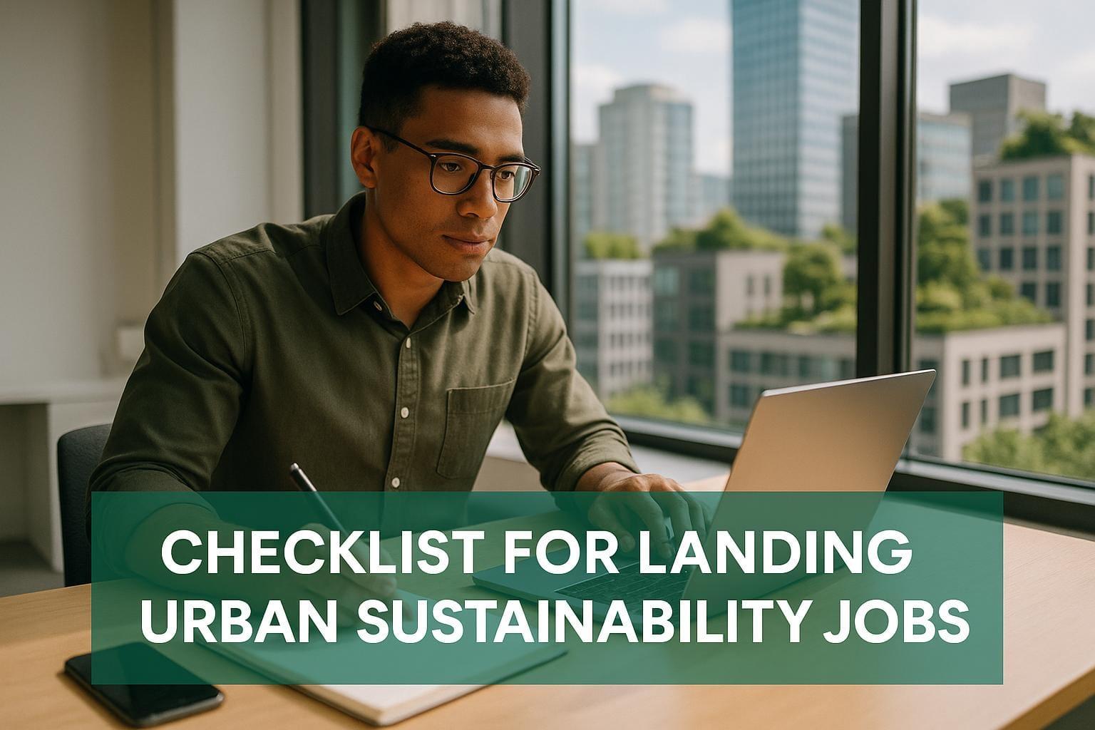 Preview for Checklist For Landing Urban Sustainability Jobs