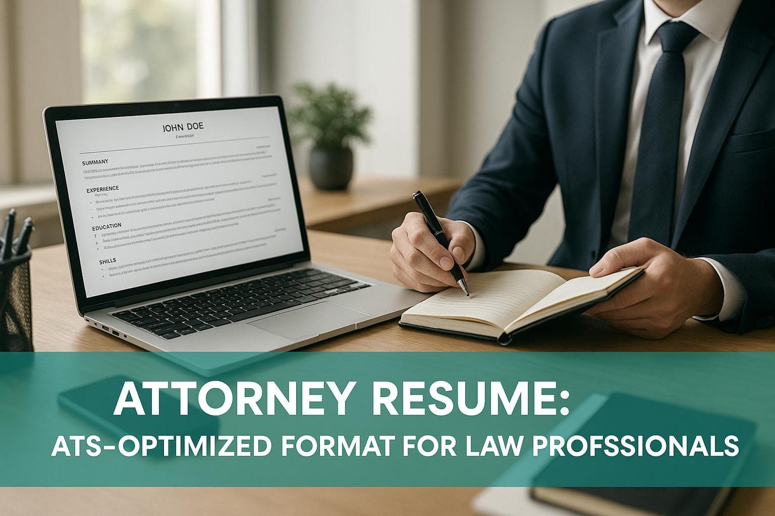 Preview for Attorney Resume: ATS-Optimized Format for Law Professionals