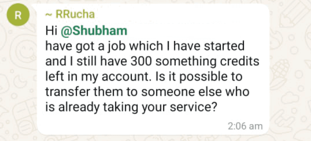 WhatsApp testimonial 24