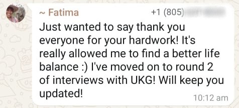 WhatsApp testimonial 33