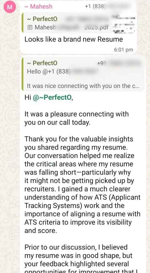 WhatsApp testimonial 7